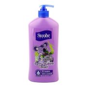 Swabe Berry Bubble Blast 3-In-1 Shampoo + Conditioner + Body Wash, Paraben & Sulfate Free, Tear Free, 550ml