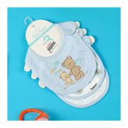 TG Kids Center Bib, Sky Blue Woo Boo Bear, 3-Pack